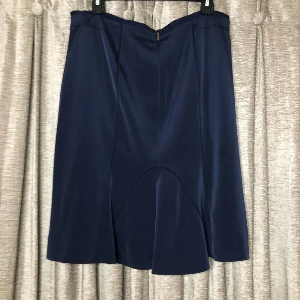 Tory Burch Navy Alton Skirt Size 12